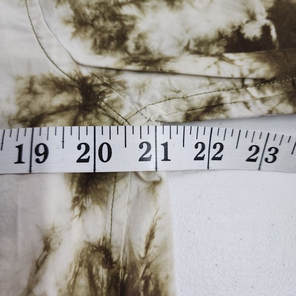 Outerknown BBQ Shirt Olive Branch Men's Button Up Short Sleeve Size Medium NWT - Picture 7 of 8